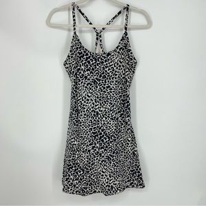 Snow Leopard Print Outdoor Voices The Exercise Dress Medium
